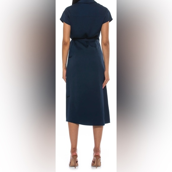 NEW Alexia Admor Wrap Midi Dress - Picture 2 of 5